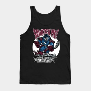 Squatch Me Sasquatch Hockey Player Tank Top